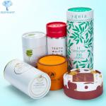 Oval Cardboard Cylinder Packaging Biodegradable White Paper Tube Packaging for sale