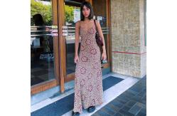 China Floral Sleeveless Women's Casual Maxi Dresses supplier
