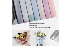 China Recycled Pulp Magnetic Lines Flower Wrapping Paper for Gravure Printing Compatibility supplier