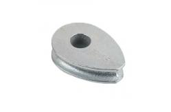 China Rust Coloured Ductile Iron 28mm Solid Rope Thimble supplier