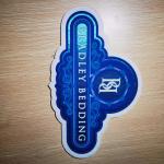 Heat Label Iron On Embroidery Patch Custom Cloth Twill For Clothing for sale