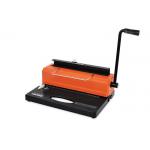 Desktop A4 Paper 14.3mm Wire Punching And Binding Machine For Office for sale