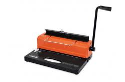 China Desktop A4 Paper 14.3mm Wire Punching And Binding Machine For Office supplier