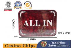 China Acrylic Square All In Positioning Card Texas Poker Table Game Table Full Bet supplier