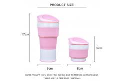 China SGS Collapsible Silicone Coffee Cup 400ml For Camping supplier