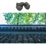 Traditional Residential Synthetic Antique Chinese roof tiles unglazed matt for sale