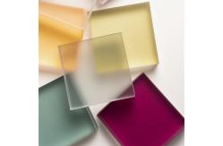 China Resistant Plastic Board 2mm 3mm Yellow PMMA Frosted Acrylic Sheet Acryl Matt supplier