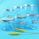 270ml 1360ml Clear Plastic Screw Cap Jars For Food Storage for sale