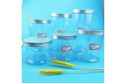 China 270ml 1360ml Clear Plastic Screw Cap Jars For Food Storage supplier