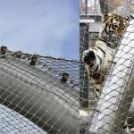 Zoo Specific Ecological 7 X 7 Ss Rope Mesh Tiger Enclosure Hand Woven