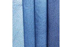 China Soft Woven Flowers Pattern Printed Jean Denim Fabric 54.5 Inch supplier