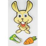 DIY Removable 90s Cartoon Stickers , Funny Cute Rabbit Wall Stickers for sale
