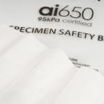 Personalized AI 650 Medical Transport Bag 95kpa Strength Zip Lock System Biohazard Marking for sale