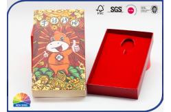 China Hollowed Out Coated Drawer Paper Box With Flocking EVA Insert 157gsm supplier