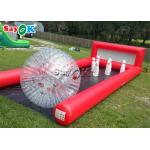 Inflatable Bowling Game 0.6mm PVC Inflatable Sports Games Single Lanes Human Bowling Ball Pins For Outdoor Event for sale