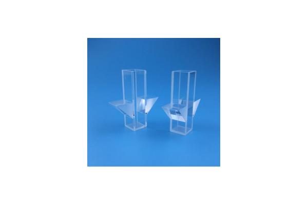 Square Clear Quartz Glass Cuvette With Optical Critical Section