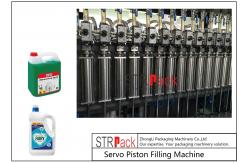China Automatic Linear Servo Piston Paste Filling Machine 10 Heads For Viscou supplier