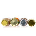 ODM Canning Glass Mason Jars 300ml 500 Ml 1000ml With Metal Lid for sale