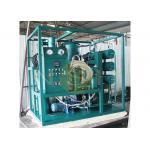 Vacuum Transformer Oil Regeneration Plant , 3000Liters / Hour Transformer Oil Filtration Machine for sale