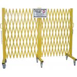 Warehouse Heavy Duty Steel Portable Folding Security Gates With Warning Label for sale