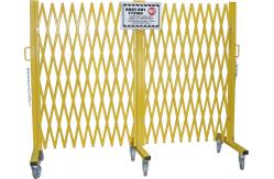 China Warehouse Heavy Duty Steel Portable Folding Security Gates With Warning Label supplier