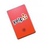 Scarlet Yelp Business Card - NFC Instant Access - Iconic Logo Promoter - Seamless Customer Retention for sale