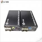 HDCP1.4 SFP DVI Fiber Optic Extender 1.2W With External Stereo for sale