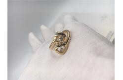 China Happy Curves Ring Chopard Jewelry 18K Gold Natural Diamonds With Heart Shape supplier