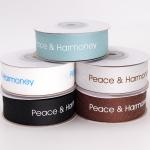 Screen Ink Personalised Printed Ribbon Polyester Material Custom Logo