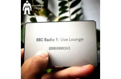 China Customised Design Deboss Textured Finish Metal Business Credit VIP Card supplier