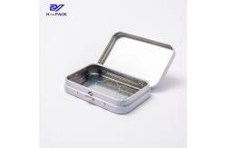 China Childproof Rectangular Tin Box Custom Weed Packaging With Logo supplier