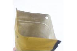 China EPI Biscuit Tear Notch Resealable Kraft Paper Bag With Transparent Window supplier