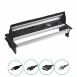 Robust Table Top Electrical Outlets , Durable Desktop Outlet Box Lightning Strike Protection