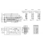 COB Dot Matrix 20x2 Lcd Display , Transflective Character STN Lcd Module