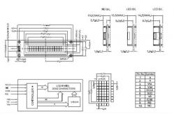 China COB Dot Matrix 20x2 Lcd Display , Transflective Character STN Lcd Module supplier