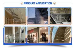 China Customizable 2.5mm Wire Balustrade Cable Mesh Rope Netting For Staircase Fence supplier