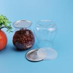 900ML Vase Shape Plastic Food Cans With PE Soft Cover