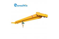China Customized Speed Single Girder Electric Overhead Crane With Pendent Control supplier