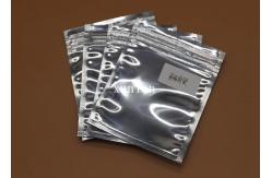 China Shiny Silver Anti Static Poly Bags , Static Dissipative Bag With Zipper supplier