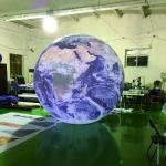 Giant inflatable balloon flag balloon flying helium inflatable flag balloon with Led Light