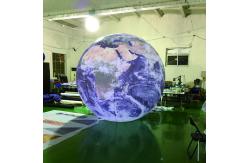 China Giant inflatable balloon flag balloon flying helium inflatable flag balloon with Led Light supplier