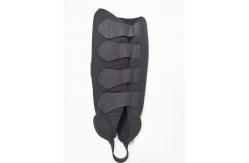 China Padded Protective Gear Soccer Shin Guards With Ankle Support and Adjustable Straps supplier