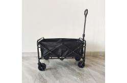 China Outdoor Steel Frame Mini Camping Collapsible Wagon Cart With Adjustable Handlebars supplier