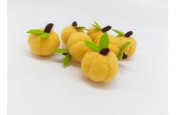 China 4cm Halloween Pumpkin Wool Felt Balls Creating Halloween Atmosphere supplier