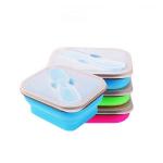 Reusable Silicone Collapsible Lunch Box Customized Food Storage Silicone Container for sale