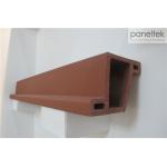 Red Terracotta Louvers Exterior Wall Cladding For Sunscreen Facade Decoration for sale
