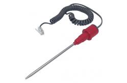 China Oral GE Smart Temperature Probe Red TPU Compatible Crystal Plug supplier