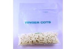 China Rubber Disposable Finger Cots Covers , Single Finger Latex Gloves For Operation supplier