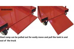 China Industrial Strength 6 Gas Cylinder Caddy Welding Bottle Rack With Hinged Retain Bar supplier