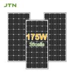 PET/ETFE/Glass Surface Material 175W Mono Solar Panels for Solar Home Energy System for sale